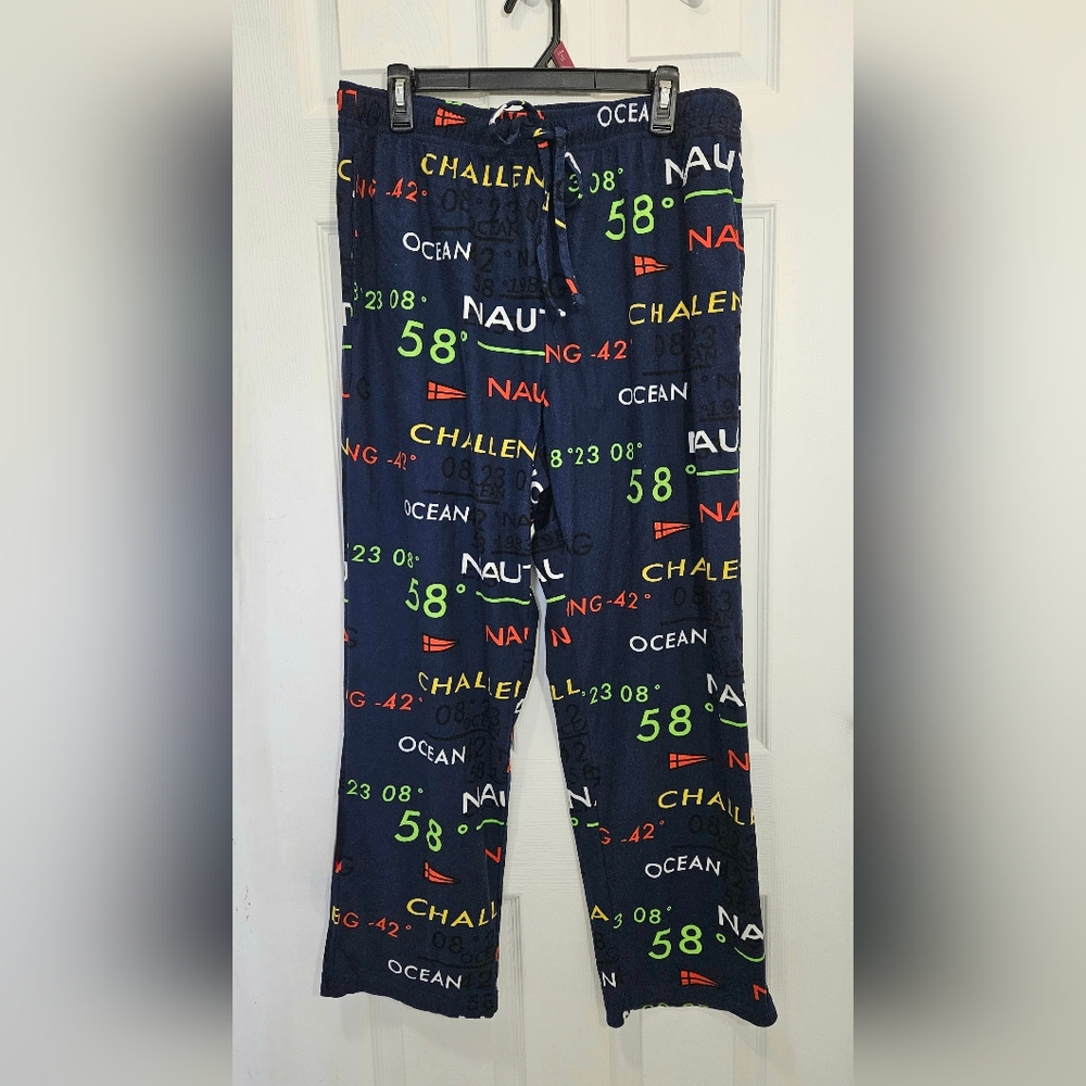 Nautical Themed Pajama Pants Mens L